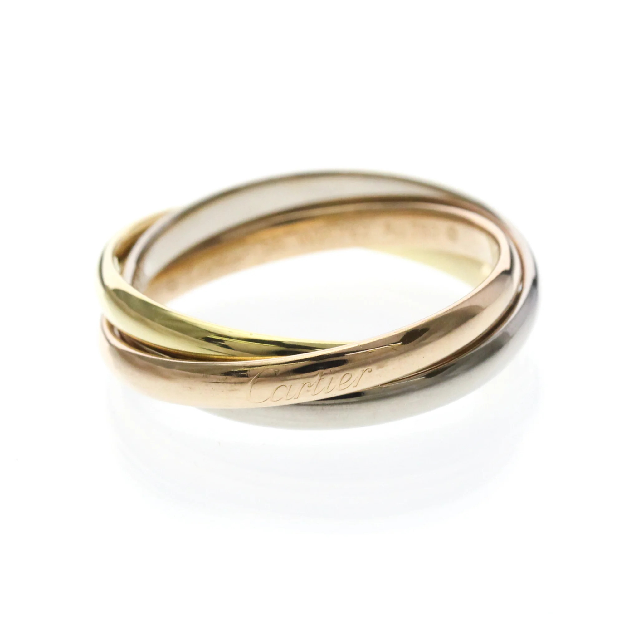 Cartier Trinity Ring Yellow Gold 18kPink Gold 18kWhite Gold 18k Fashi